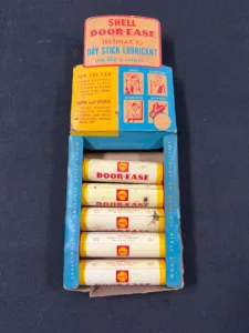 Vintage Shell Door-Ease Dry Stick Lubricant Counter Display