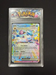 Pokemon Glaceon ex Card in Protective Display Case