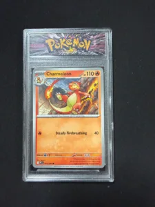 Pokemon Charmeleon Card in Protective Display Case