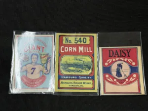 Vintage Advertising Labels Lot – Giant Brand, No. 540 Corn Mill, Daisy