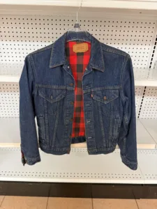 Levi’s Denim Jacket with Red Plaid Lining
