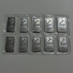 Lot of 10 – 1 Troy Ounce .999 Fine Silver Bars – Pan American Silver Corp