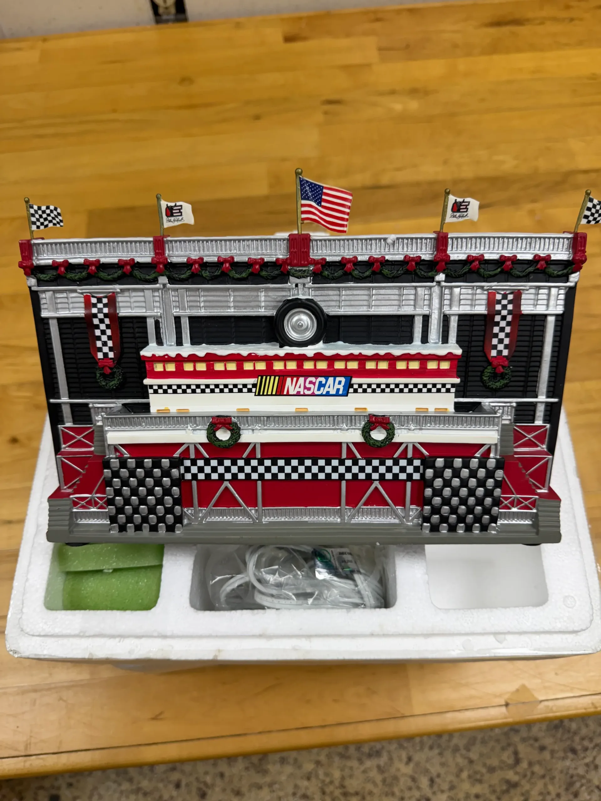 NASCAR Christmas Speedway Grandstand Display