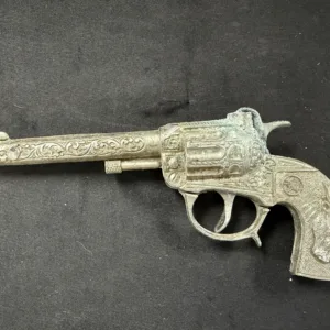 Long-Barrel Ornate Western Toy Revolver