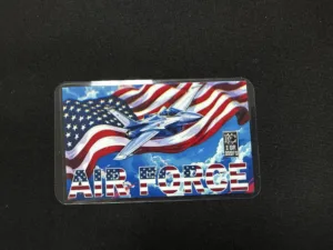 Air Force Patriotic Jet 1 Gram .999 Fine Silver Bar Card