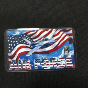 Air Force Patriotic Jet 1 Gram .999 Fine Silver Bar Card