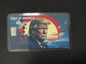 Gulf of America Donald Trump 1 Gram .999 Fine Silver Bar Card