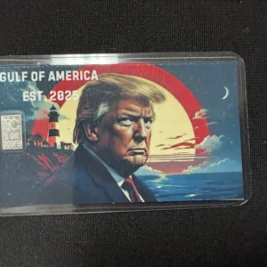 Gulf of America Donald Trump 1 Gram .999 Fine Silver Bar Card