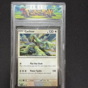 Pokemon Cyclizar Card in Display Holder
