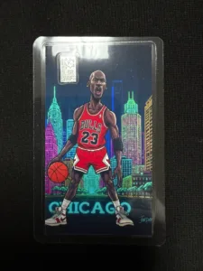 Michael Jordan Chicago City 1 Gram .999 Fine Silver Bar Card