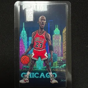 Michael Jordan Chicago City 1 Gram .999 Fine Silver Bar Card