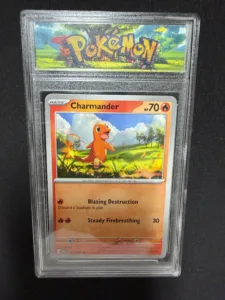 Pokemon Charmander Card in Display Holder