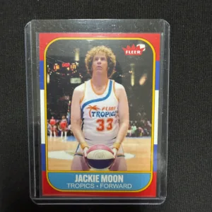 Jackie Moon Flint Tropics Fleer Style Basketball Card